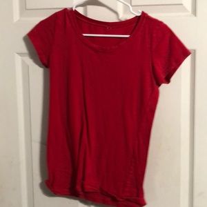 plain red shirt